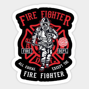 Fire Fighter Sticker